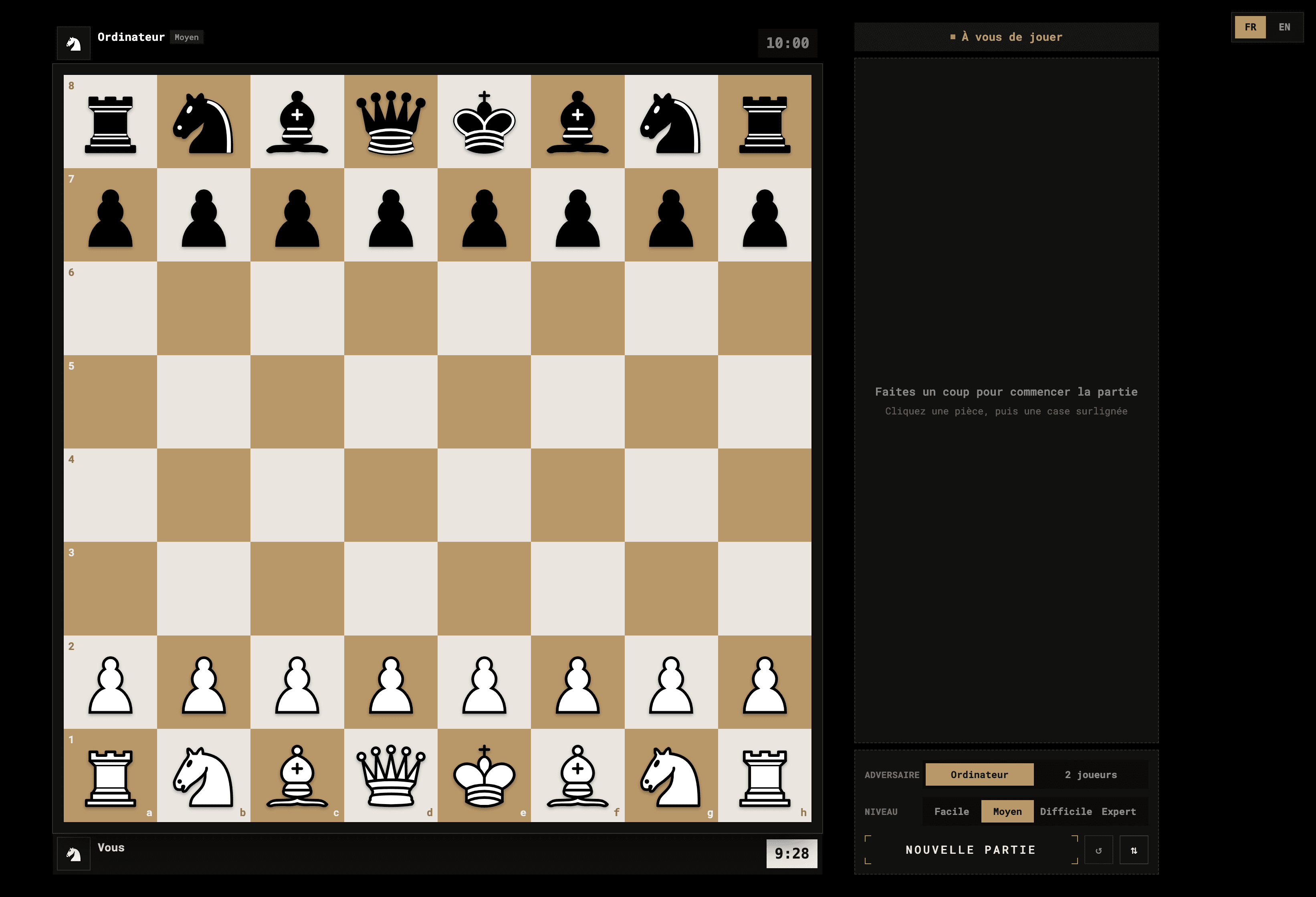 Interactive online chess platform preview